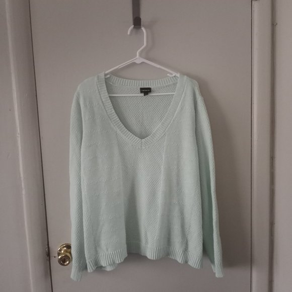 torrid Sweaters - Torrid Mint V Neck Sweater